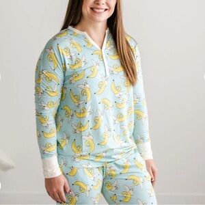 Little sleepies banana pajamas set